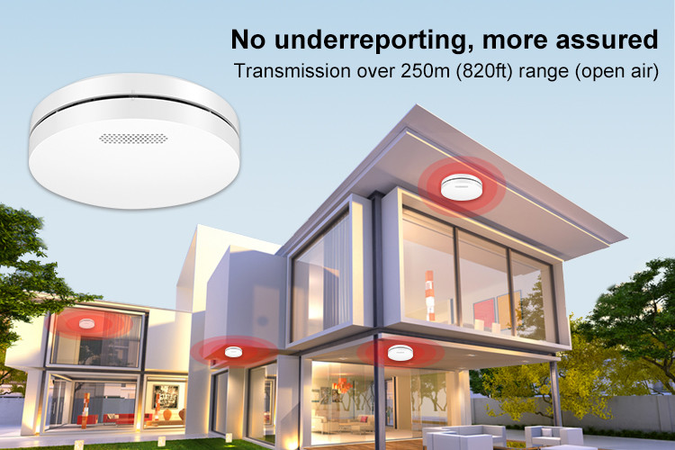 ​10 Year TUV CE Fire Alarm Smoke Detector Security Smoke Alarm For Hotel And Factory Security