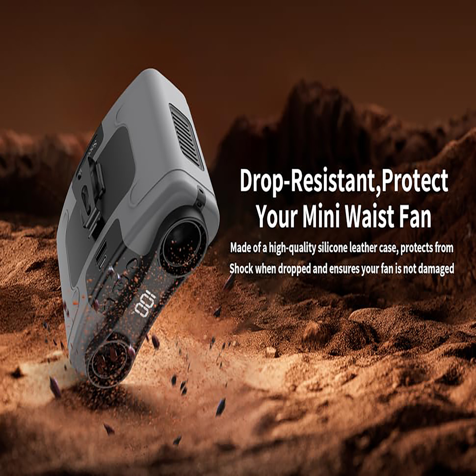 Socool Fan Portable 20000mAh Wearable Fans Mini Rechargeable Clip Waist Fan