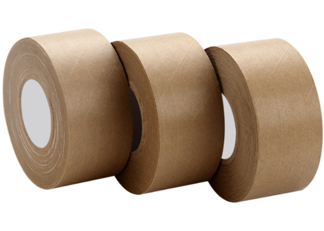60m Hot Melt Kraft Brown Paper Box Tape For Packaging And Sealing