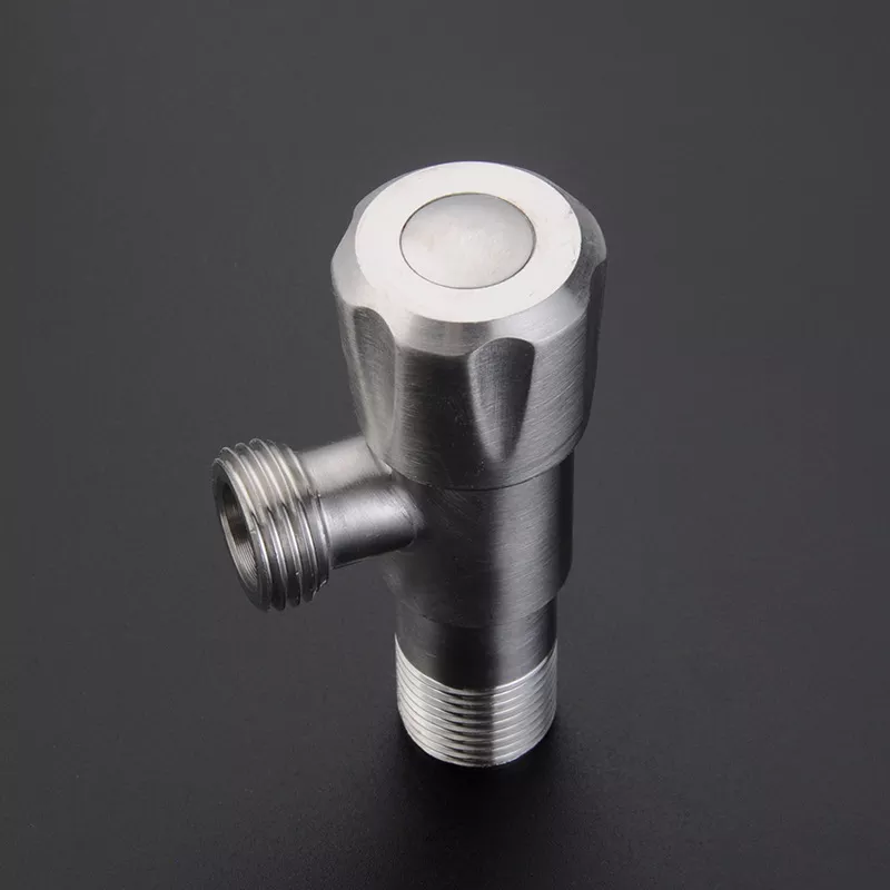 Stainless steel toilet bath fittings 1/2 wall mounted hand controlled bathroom water stop black kitchen corner valve
