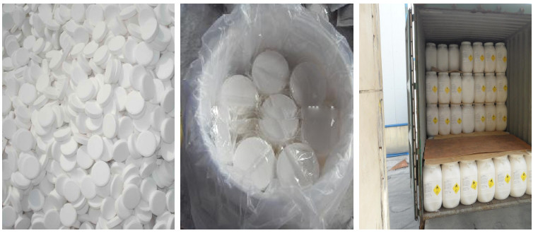 200g / Tablet Swimming Pool Chemicals Chlorine Tablet For Recycling Water