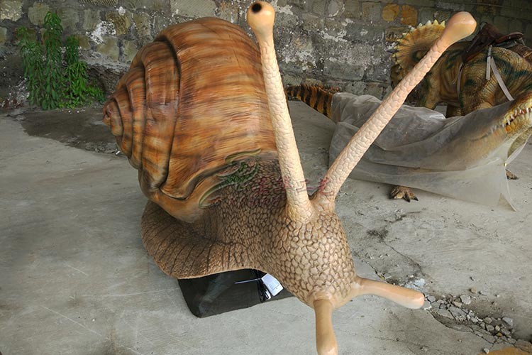 Lovely Animatronic Snail Indoor Outdoor Theme Park Simulation Insects