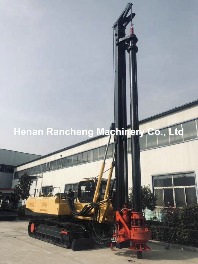 50m Drilling Depth Rotary Drilling Rig With Cummins 190KW Diesel Engine