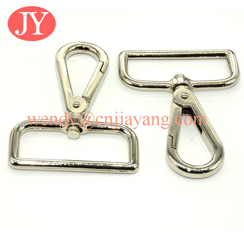 jiayang Fashion metal bag hardware snap hook for handbag accessory, custom hanger hook