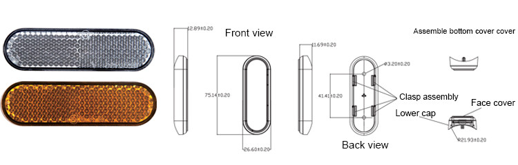 Custom Scooter Reflex Reflectors
