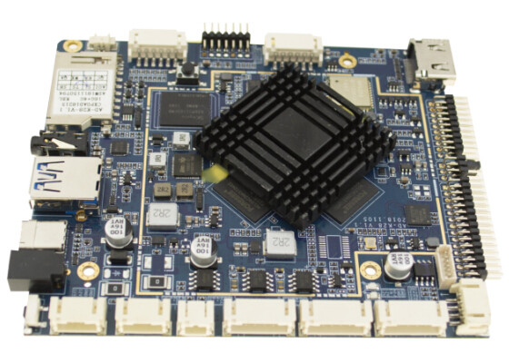 Small Size 4K UHD Android PCB Board RK3399 For Digital Signage Display Media Player
