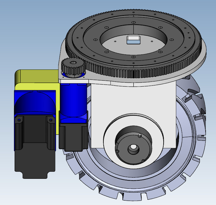 High Power 48V AGV Heavy Duty Robot Wheels Rubber Drive Wheel 645mm