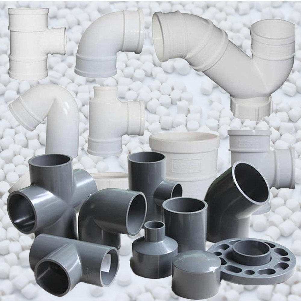 Excellent Impact UV Resistance High Gloss Pvc Granules For Water Pipe Fittings