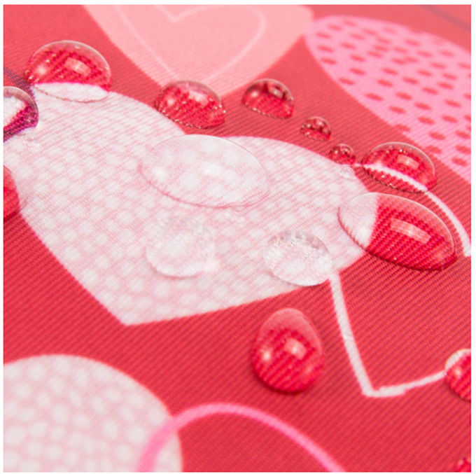 L28*D8*H19CM Portable Vintage Heart Printed Makeup Bag Case