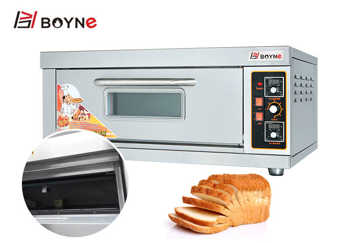 One Tray Bakery Deck Oven Mechanical Temperature Controller With Timer temperature can get 300°C