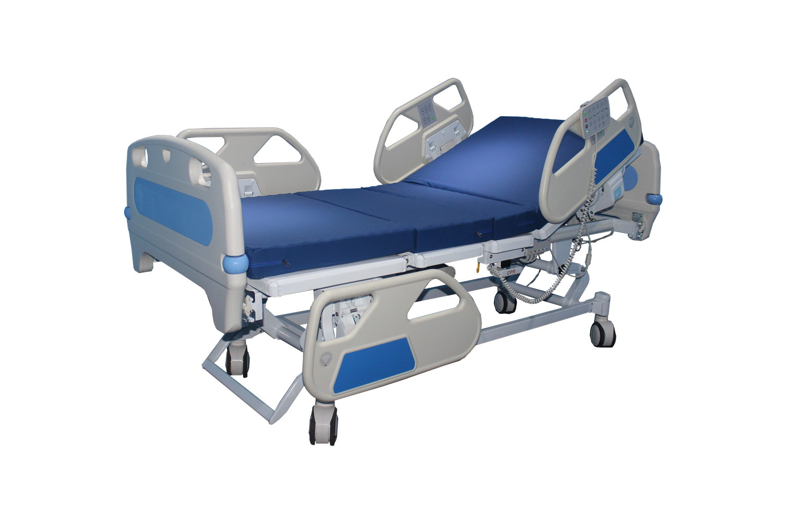 H500MM 220CM Five Eight Function Electric Hospital Bed Manually Operated Home Nursing