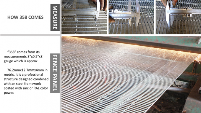 South Africa Anti Climb Galvanized Steel Wire Prison Mesh 358 Security Fence