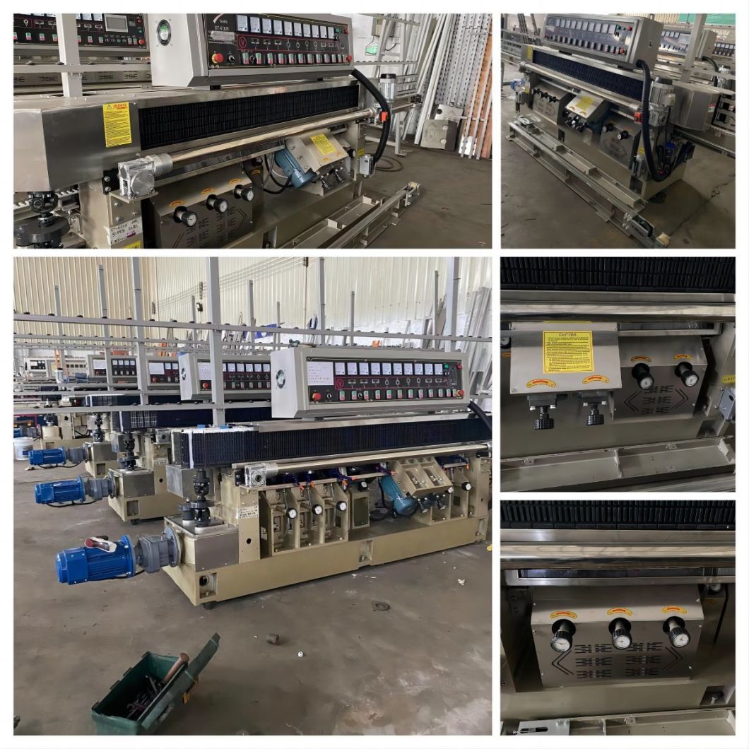 9. Glass Straight Bevel Edge Edging Machine with 9 Grinding Heads/Simple and Easy to Operate