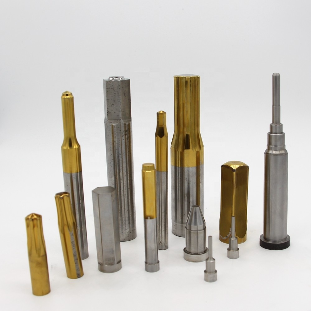 High Strength TiN Coating Precision HSS Stamping Punch Pin OEM Design Screw Die Parts