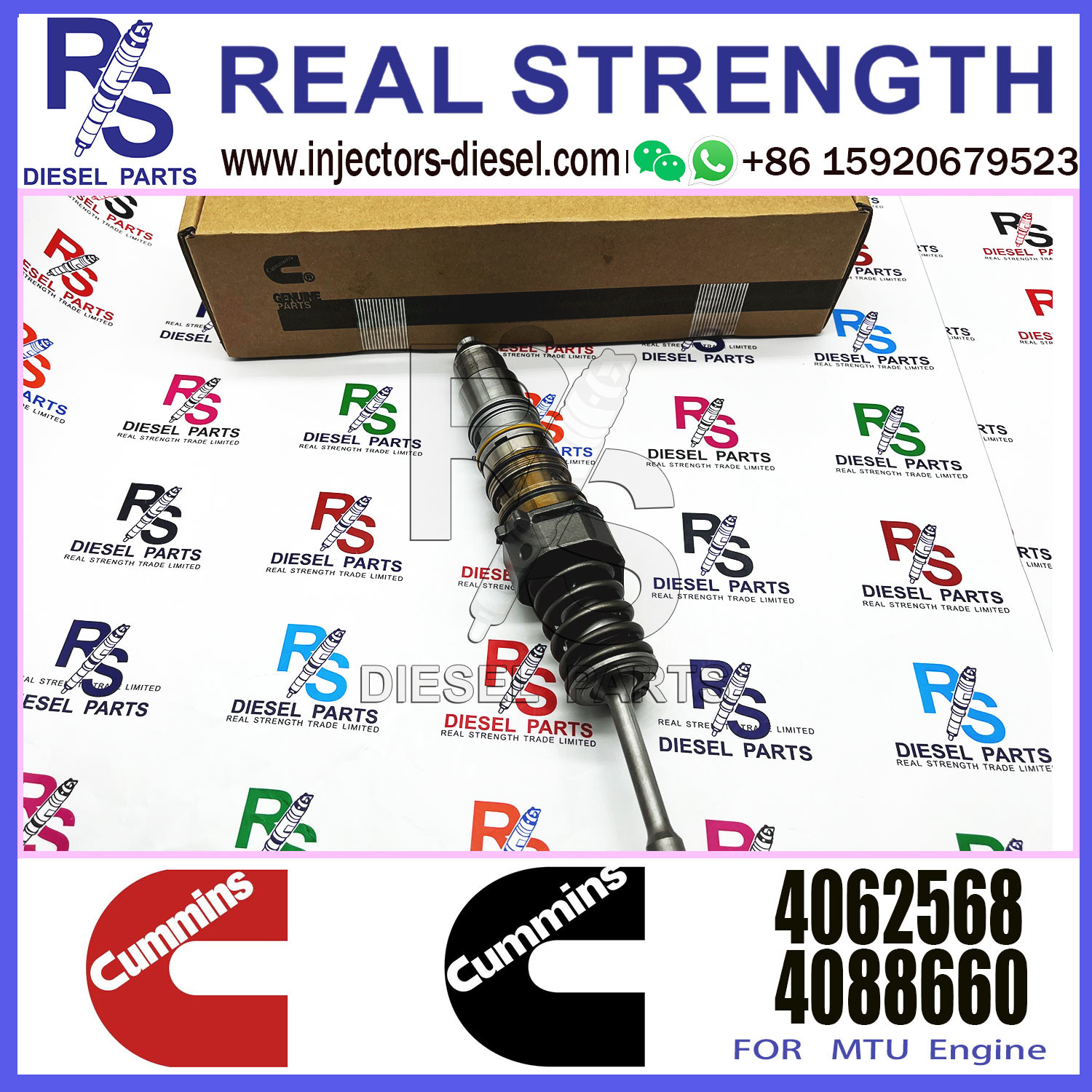 QSK15 Diesel Engine Common Rail Fuel Injector 4914537 3973059 3975929 4010642 4026222 4061851 4062568