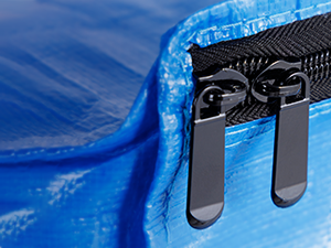 blue packing bags