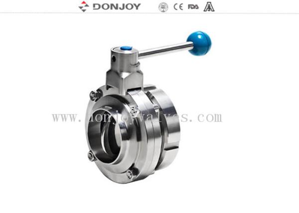 DONJOY quality sanitary stainless steel 304 / 316L DN 50 Butterfly Valves Single