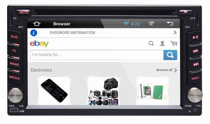 Ouchuangbo Auto Radio Player for Universal Car DVD Android 4.2 Sat Navigation Stereo System OCB-2812B