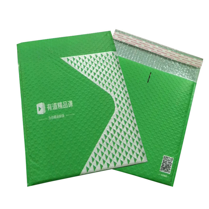 Silk Screen Printing Custom Shipping Bubble Envelopes Puncture Resistant