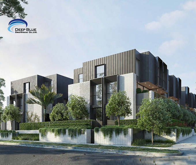 Au / Nzs / USA Standard Prefabricated Building Modular Homes Prefab House Light Steel Structure