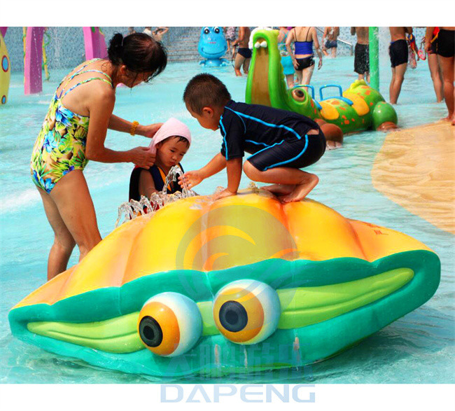 Water Theme Park Family Zone Children Spray Park Games Purple Kangaroo Jet