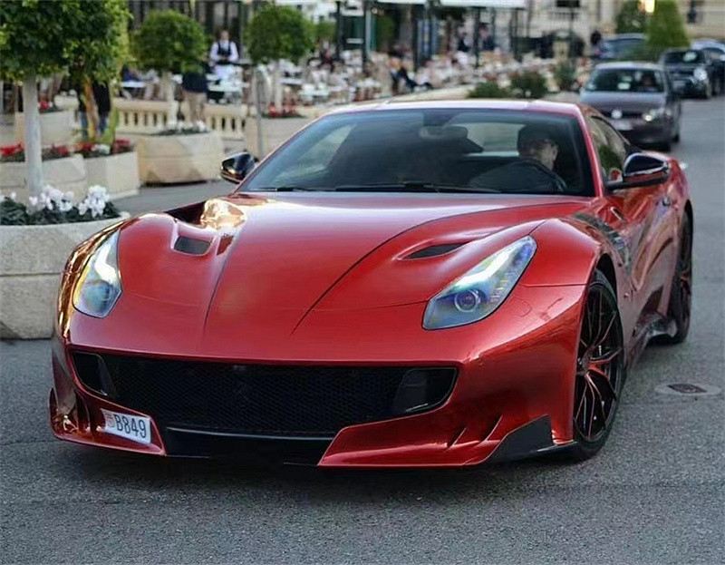 For Ferrari F12 Carbon Fiber Hood F12 Upgraded TDF Style Carbon Fiber Hood Body Kit