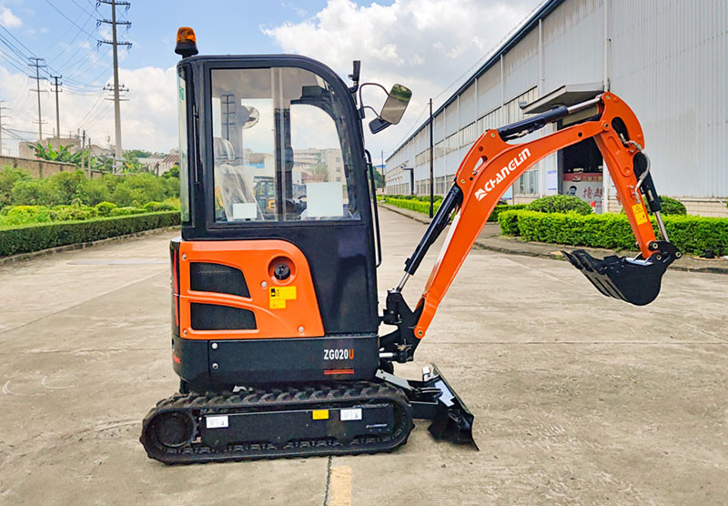 ZG020U Miniexcavator 2 Tone Tailless Bucekt 0.05M³ With Cabin EPA Rubber Track Kubota CAT JCB