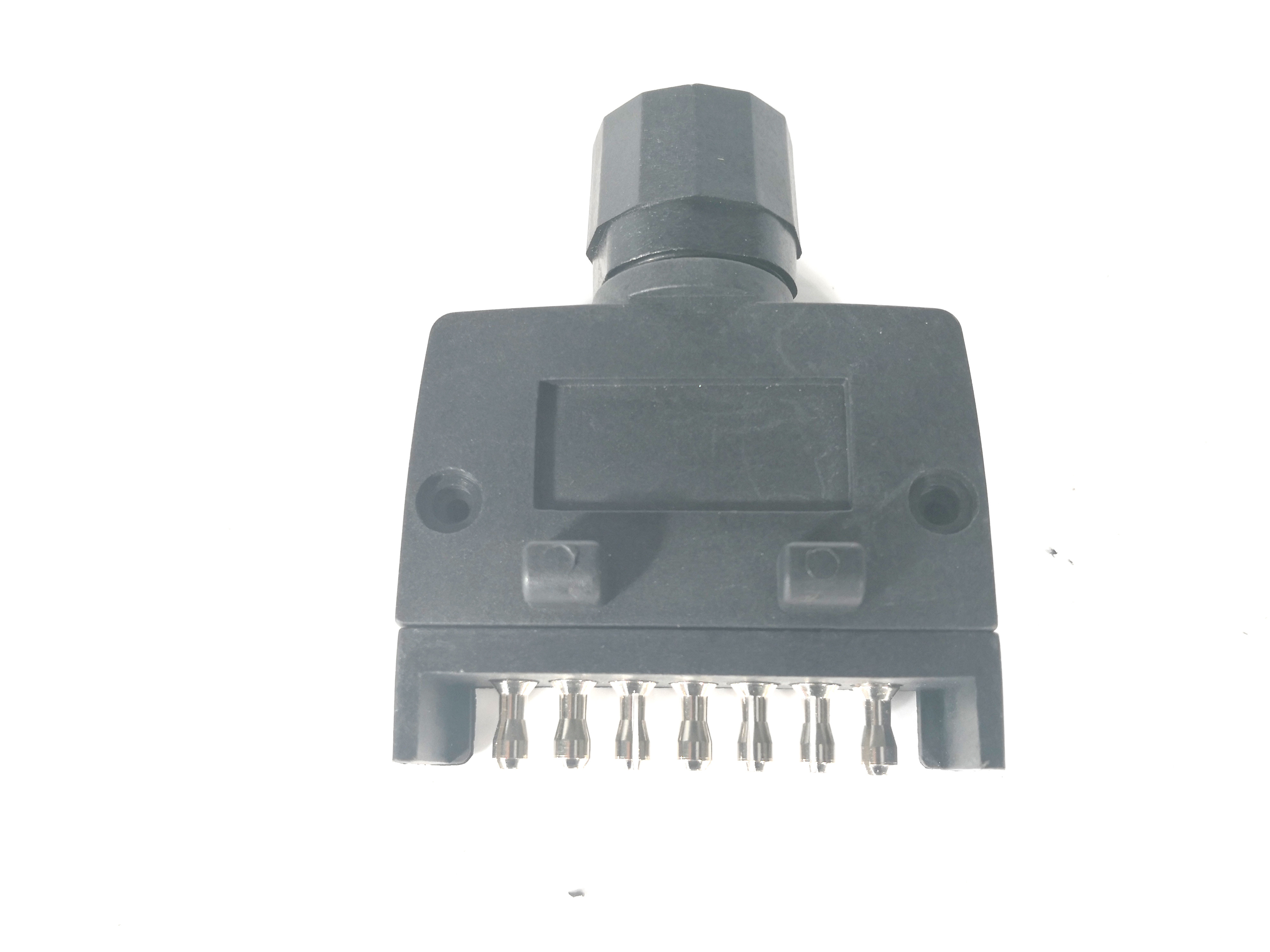 Flat Trailer Electrical Plug Nylon Brass Heavy Duty 7 Pin Trailer Plug