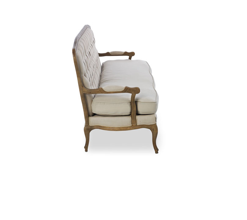 Dubai Antique Solid Wood Frame linen fabric Sofa and party rent Furniture Living Room Sofa sell