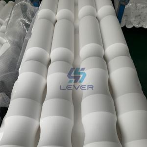 China 10% Porosity Round Hollow Fused Silica Ceramic Rollers For Tempered Glass Oven on sale