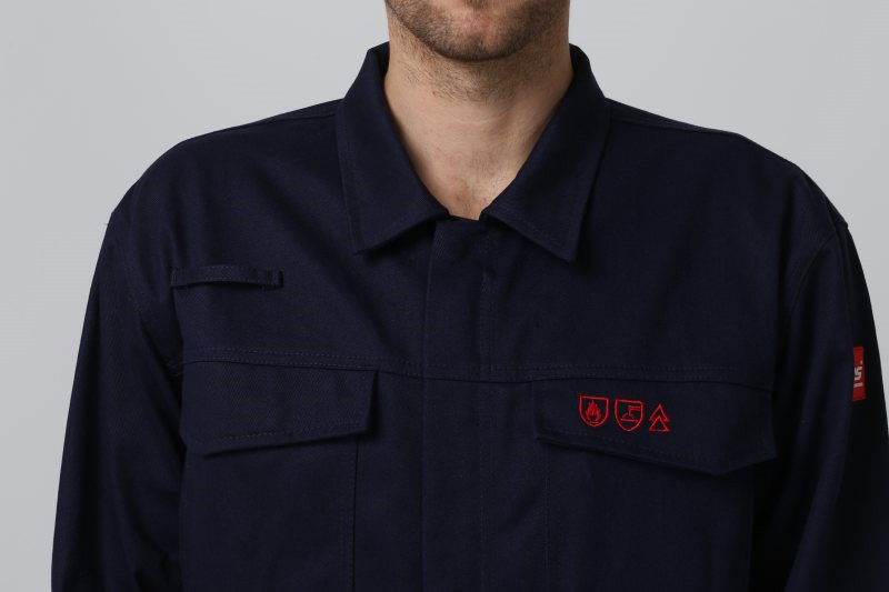 Welding 350gsm Fire Rated Coveralls , Tomax Fire Retardant Work Clothes