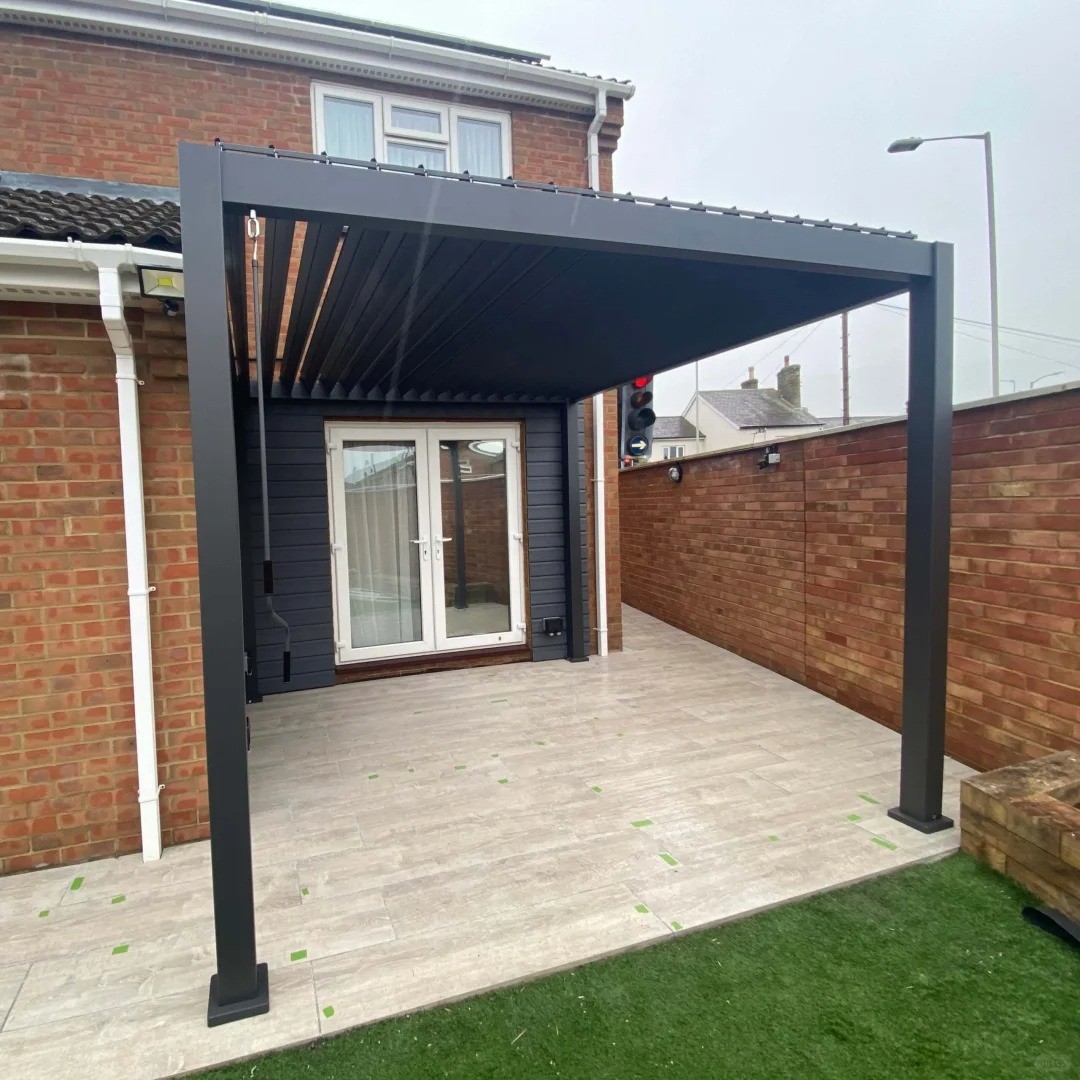 Adjustable Louvered Hardtop Pergola Aluminum Louvered Pergola Luxury Pergola