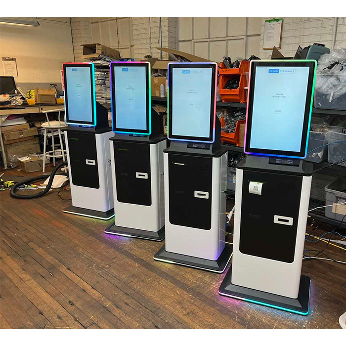 Airport Hotel Self Service Payment Kiosk with Validate And Billnote and Cash Currency Exchange