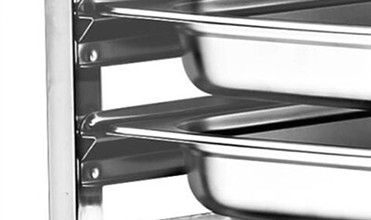 RK Bakeware China 15 Trays Stainless Steel Baking Tray Trolley Bread Oven Bread Baking Rack