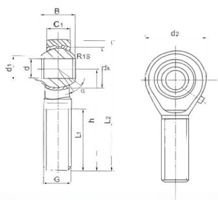 Customized Rod End Bearing Durable Stainless Steel Rod End Corrosion Resistant