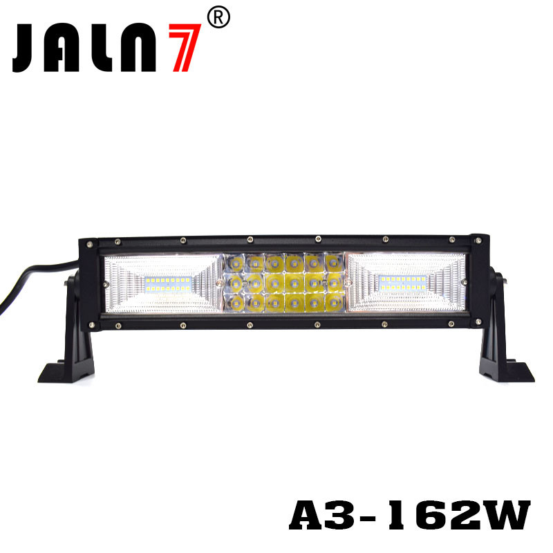 LED Light Bar JALN7 162W 3Rows Combo Beam LED Driving Lamp Super Bright Off Road Lights LED Work Light Boat Jeep