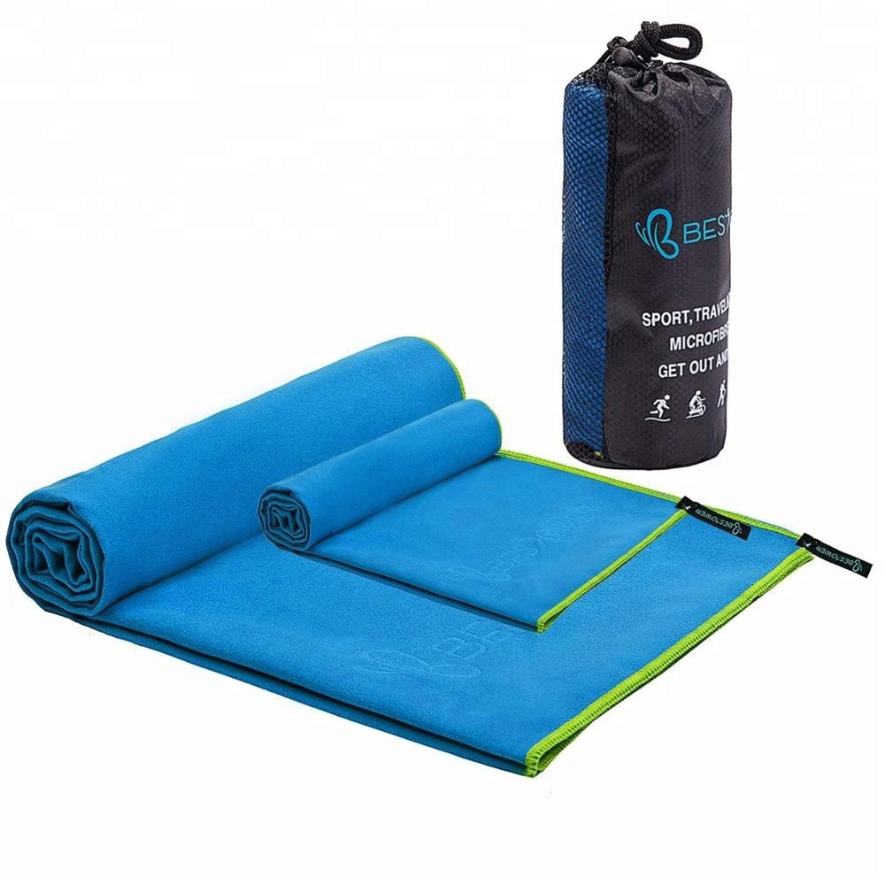 Quick Dry Suede Printed Sport Workout Fitness Microfiber Sports Gym Towel