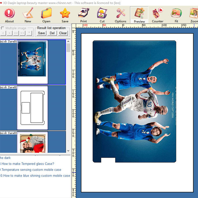 Customized Laptop Sticker Making Machine Laptop Skin Printer And Cutter With Software