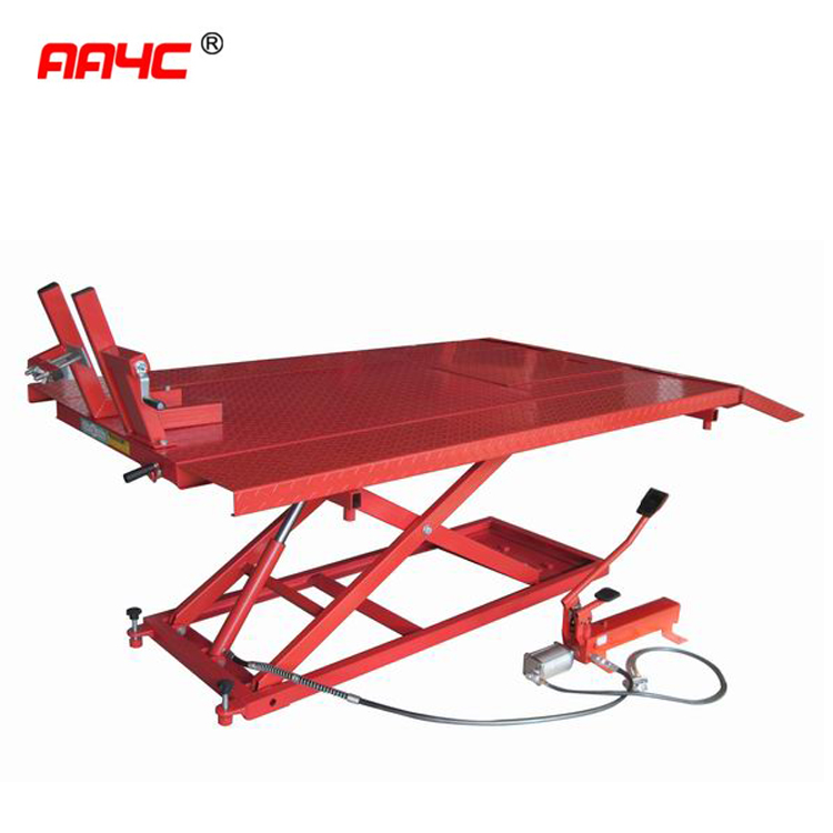 1000 Lb 1500LB Motorcycle Lift Table Air Scissor Motorbike Lift Bench