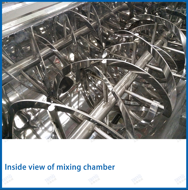 10L/Batch Horizontal Powder Ribbon Mixer Machine Mirror Polishing