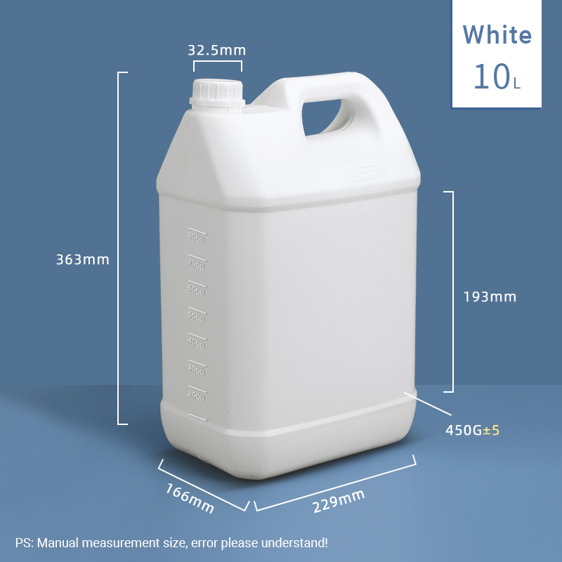 200ml Customized Round White HDPE Plastic Bottles for Pesticides and Detergent Liquid