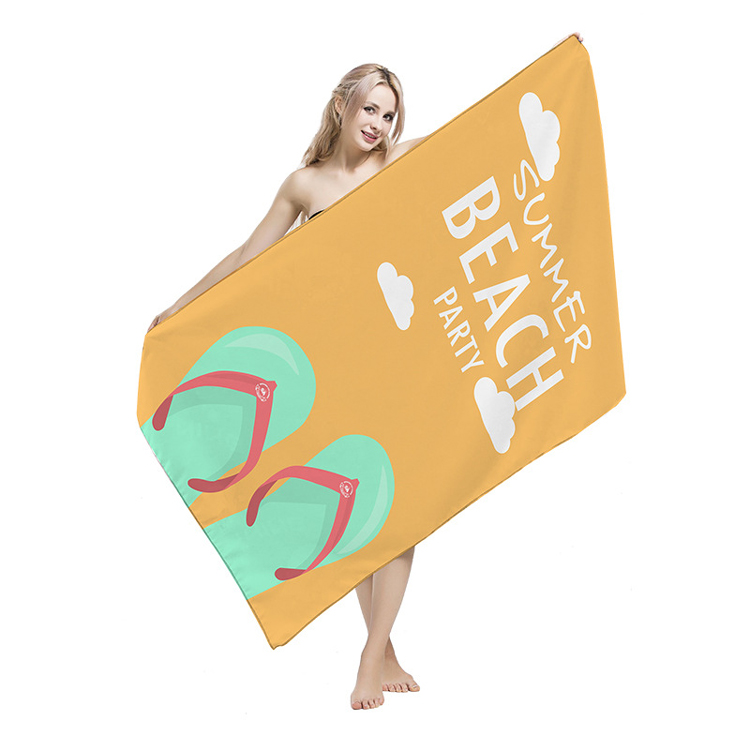 Patterned Non Stick Sublimated Beach Towels Colourful Reversible Heavy Duty