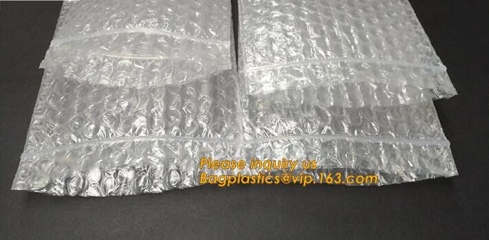Holographic Factory Shiny gold Cosmetic bag Zipper Bubble Bag zip-lock Slider Padded Mailer metallic bubble zipper bagea