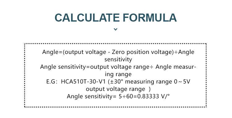 9V Single Axis Analog Inclinometer Sensor Voltage