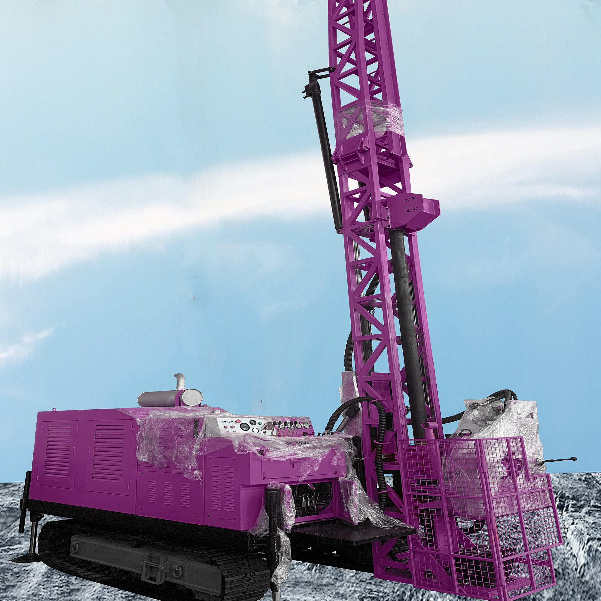 Core Drilling Rig With Mud Pump Hydraulic Exploration Equipment Geological Drilling Rig