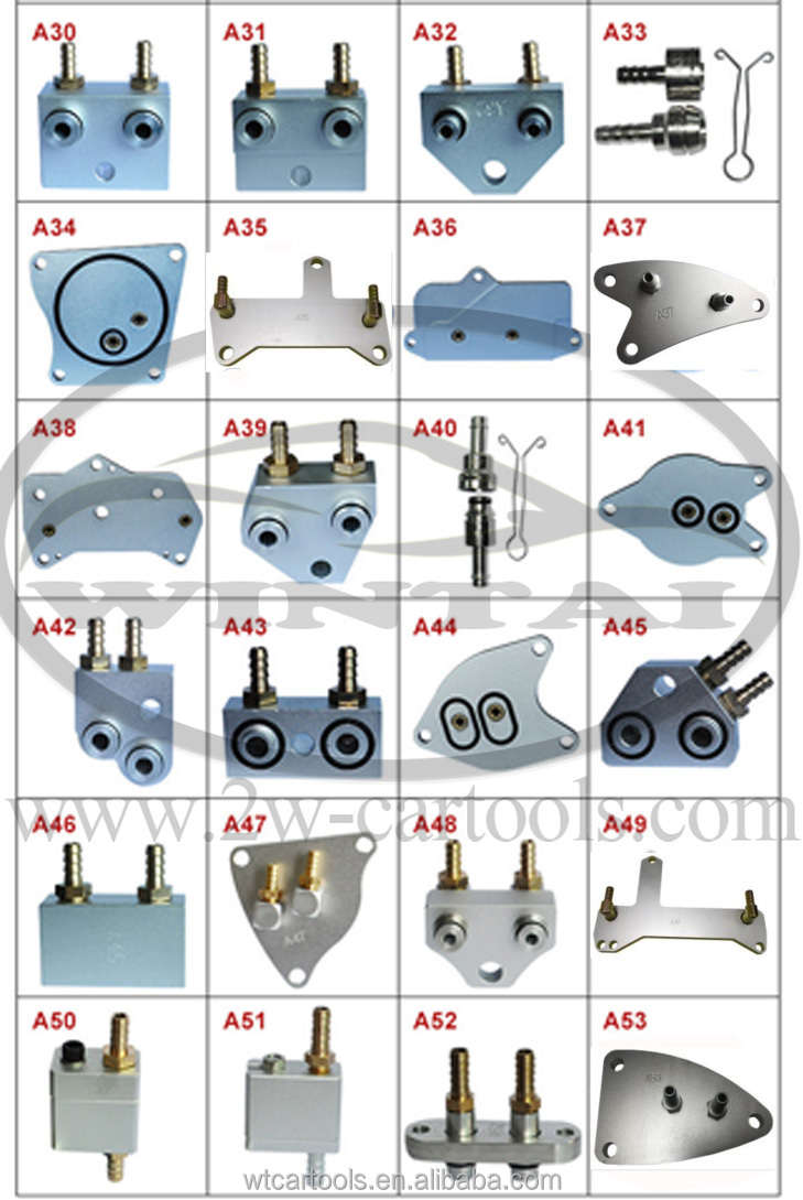 Silver ATF Adapter Kit Connector For ATF Machine 105 Models Easy To Use