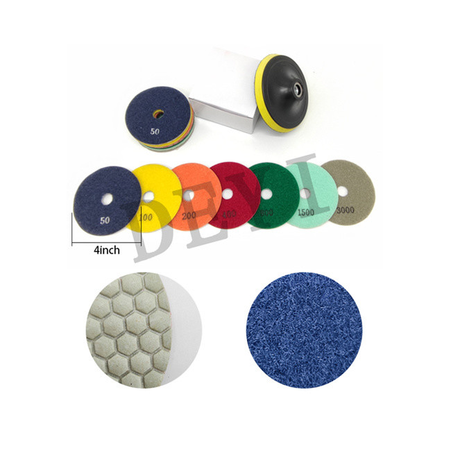 4 Inch 3mm Diamond Polishing Pad