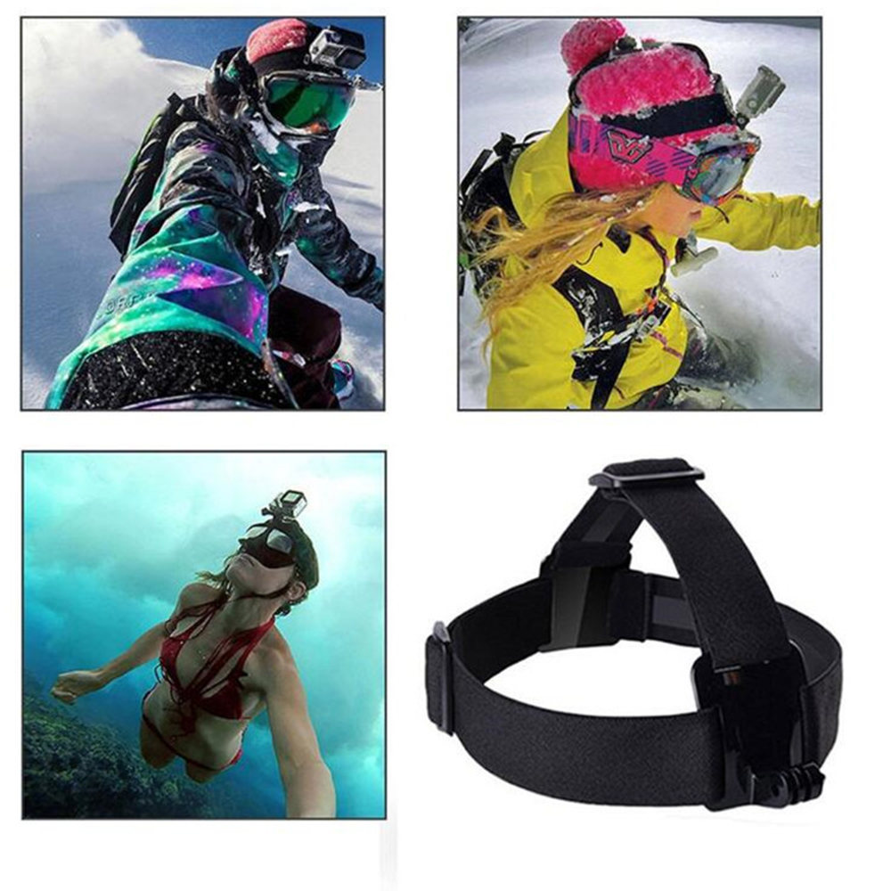 Adjustable Harness Action Camera Accessories Elastic anti-slip Head Strap Mount for GoPro Hero SJCAM AKASO Xiaoyi Yi 4k DJI