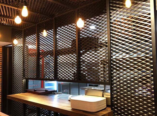 Aluminum Expanded Metal Partition Wall for Both Permanent and Temporary Partition Uses