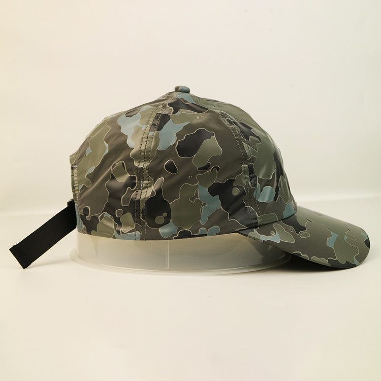 Male 6 Panel Baseball Cap Cotton Adjustable Low Profile Camouflage Unconstructed Dad Hat